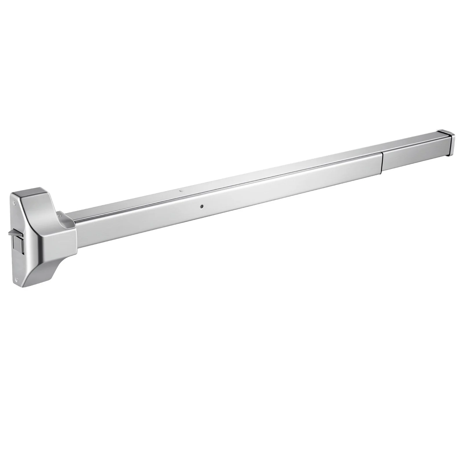Push Bar Panic Exit Device, 41" Stainless Steel Commercial Panic Bar for Exit Doors, Emergency Exit Door Hardware with Exterior Lever Handle and 6 Keys, for 41"-61" Wood or Metal Door, Silver - Image 11