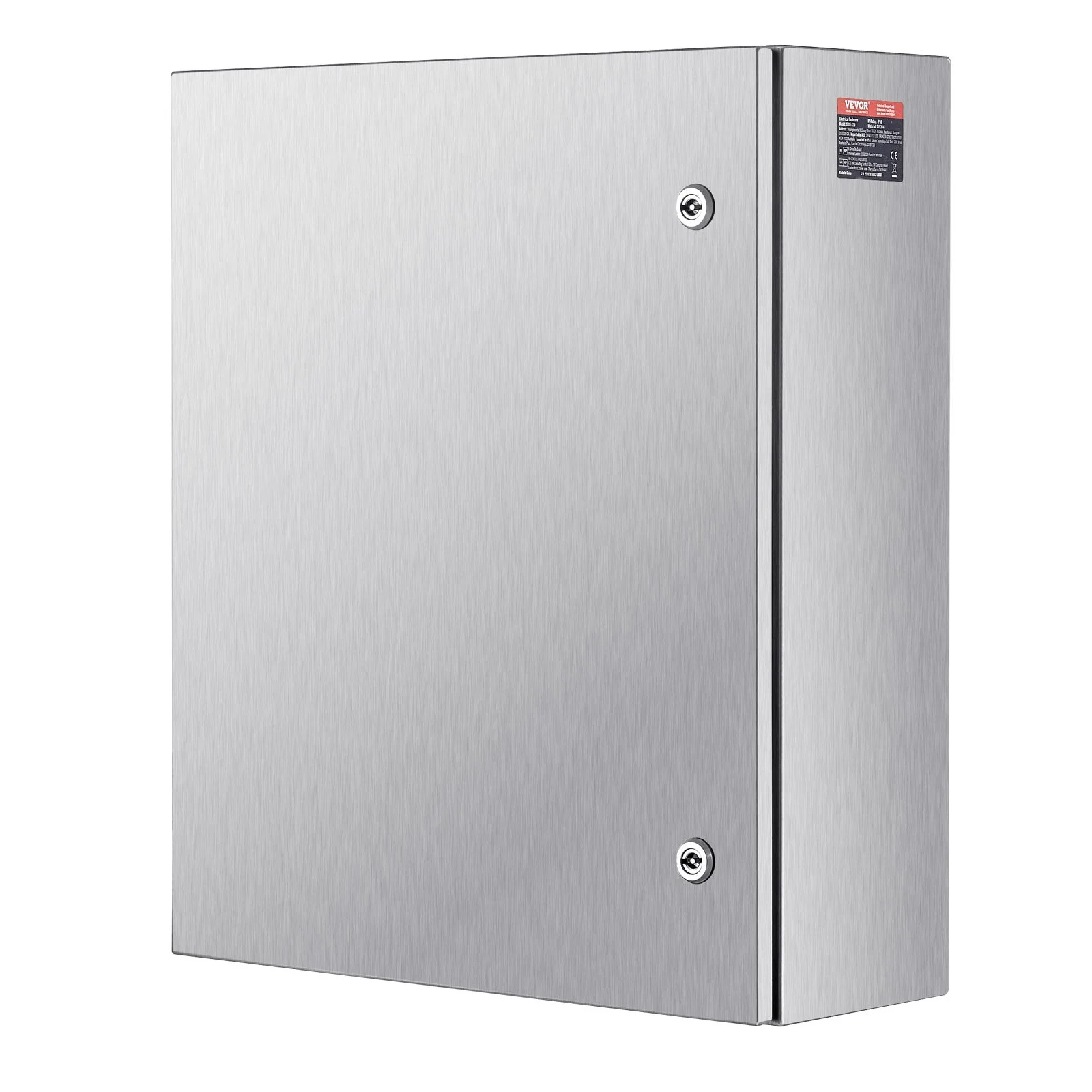 Steel Electrical Box, 24"x 20"x 8", 304 Stainless Steel Electrical Enclosure Box, Wall-Mounted Outdoor Electrical Electronic Equipment Enclosure with Mounting Plate Hinges Lock, IP66 Waterproof - Image 3