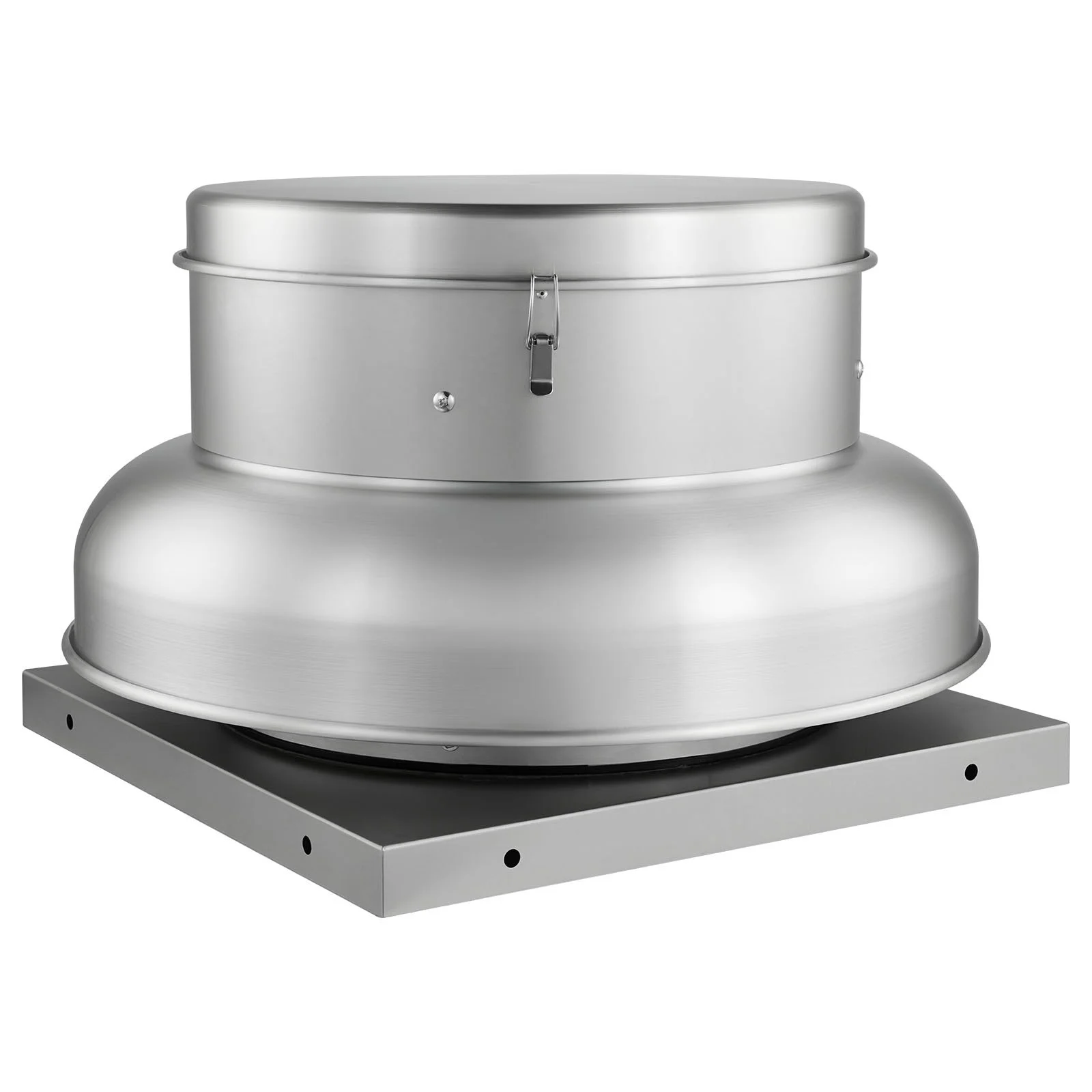 Roof Exhaust Fan, Attic Vent Fan with High-Power Motor, 24.8inch Fan Base Heavy-Duty Aluminum Alloy, Speed Control Adjustable Airflow 3000/3900CFM, Compact for Garage,Kitchen,Bathroom,Silver