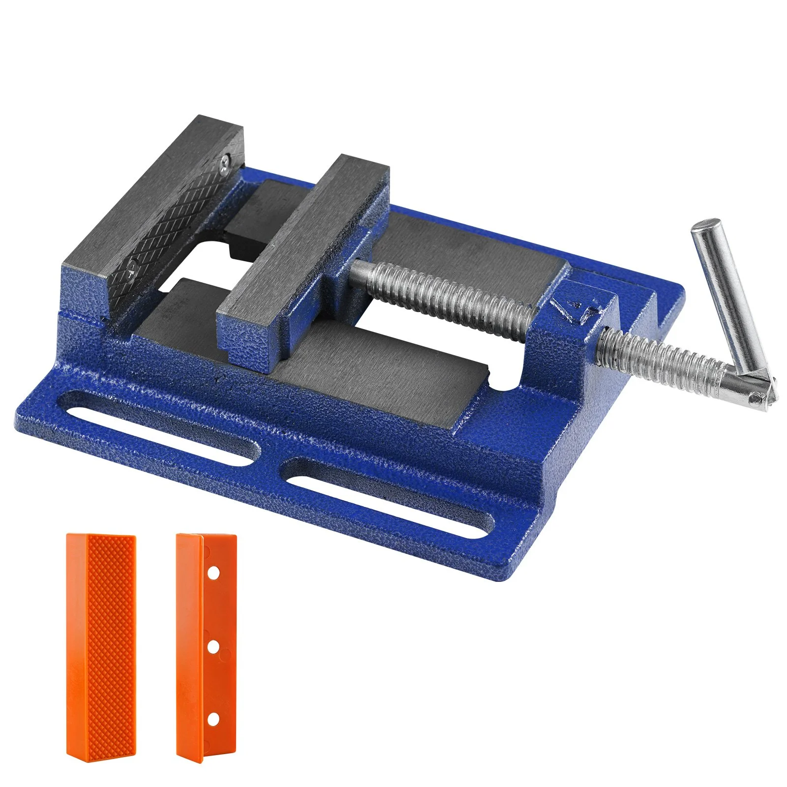 Drill Clamp, 4" Sturdy Workshop Vise, Compact Bench Clamp for Drilling, 6.6" Width, 4.33" Opening, Ideal for Milling, Woodworking, Equipment Upkeep