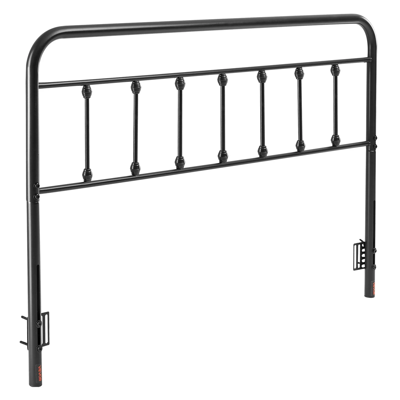 Metal Headboard, Queen Size Headboard with Adjustable Height, Metal Headboard for Queen Size Bed, W59.65 x H40.55 x D1.5 inches, Ideal for Bedroom, Hotel, Homestay, Dormitory, Black