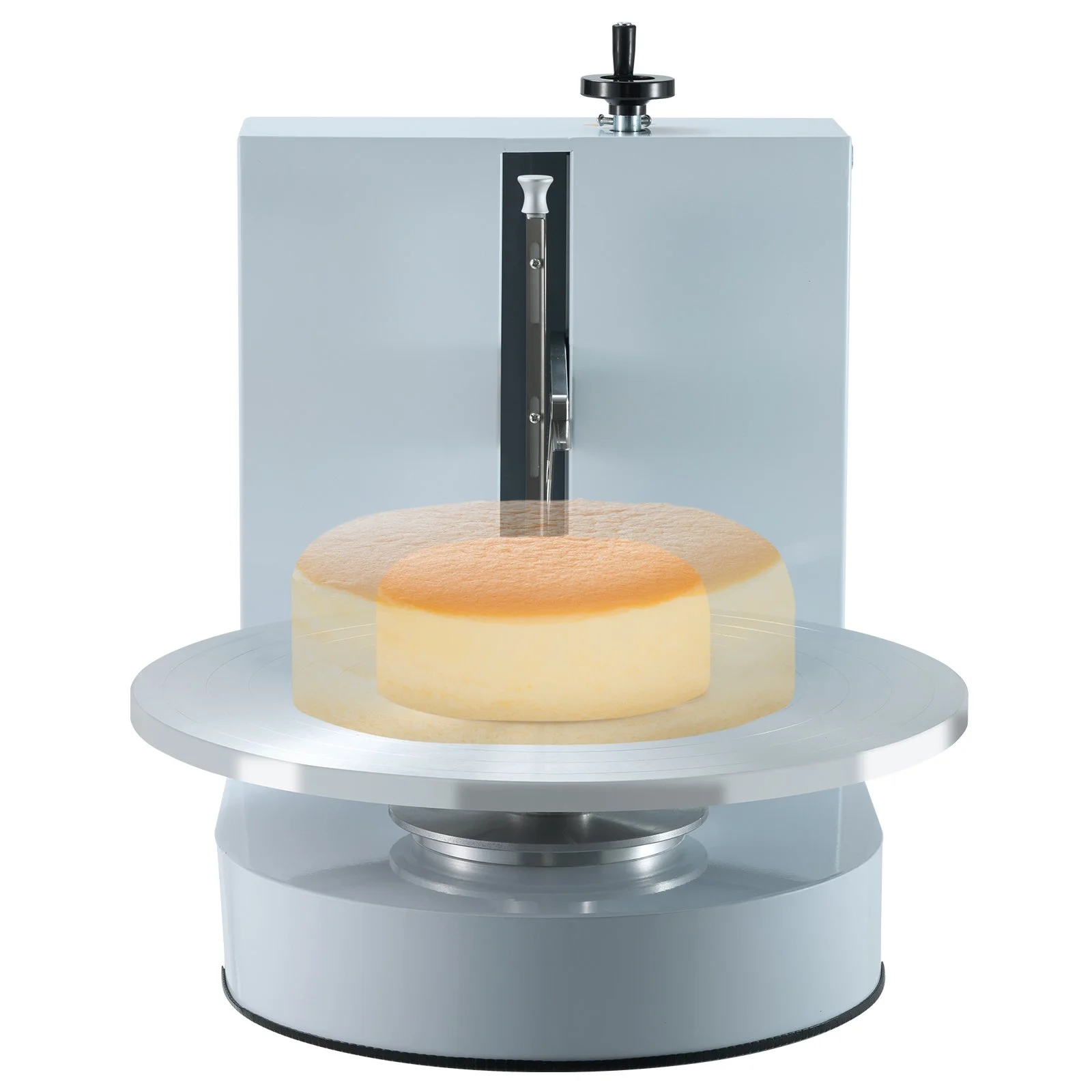 Cake Decorating Machine, Cake Cream Spreading Coating Smearing Machine, Low Noise Cake Frosting Machine, Turntable with Adjustable Scraper, for 4" to 16" Cake, 25-320RPM Rotating Speed, White - Image 11