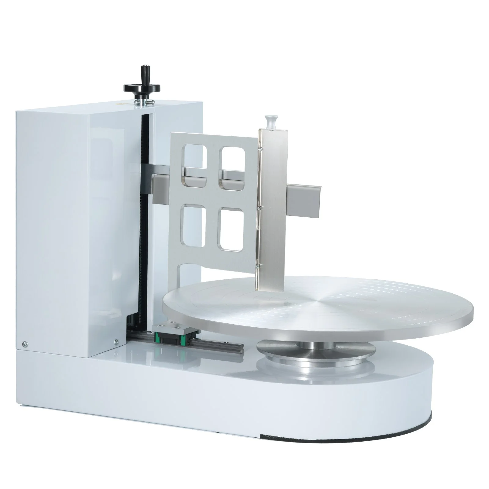 Cake Decorating Machine, Cake Cream Spreading Coating Smearing Machine, Low Noise Cake Frosting Machine, Turntable with Adjustable Scraper, for 4" to 16" Cake, 25-320RPM Rotating Speed, White - Image 10