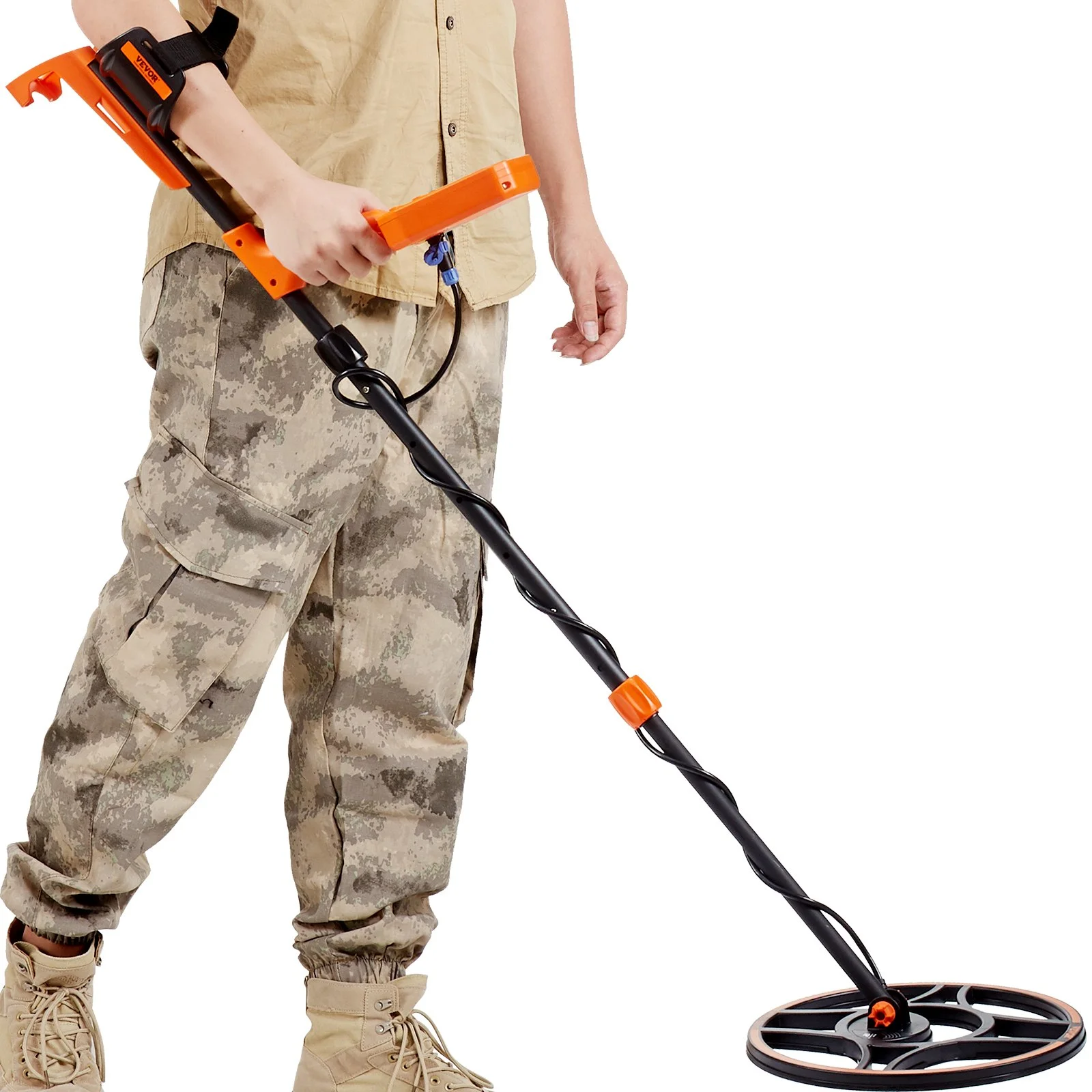 Waterproof Metal Detector, 12" Coil, Professional Rechargeable Gold Detector, 39-50 in Adjustable with LCD 7 Modes Advanced DSP Chip Bluetooth Headset, IP68 for Detecting Gold Treasure Hunting - Image 10