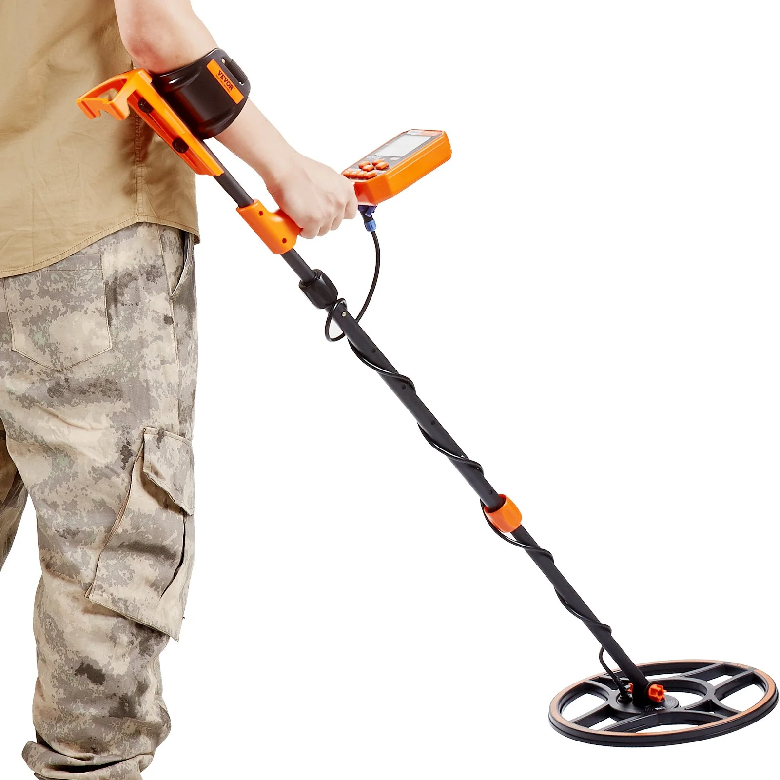 Waterproof Metal Detector, 12" Coil, Professional Rechargeable Gold Detector, 39-50 in Adjustable with LCD 7 Modes Advanced DSP Chip Bluetooth Headset, IP68 for Detecting Gold Treasure Hunting - Image 11