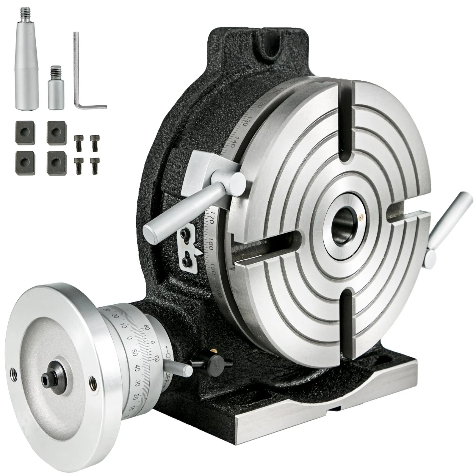 Rotary Table 8Inch Horizontal Vertical HV8 Precision 3MT Milling Drilling Machine Vernier Reading Milling Drilling Boring