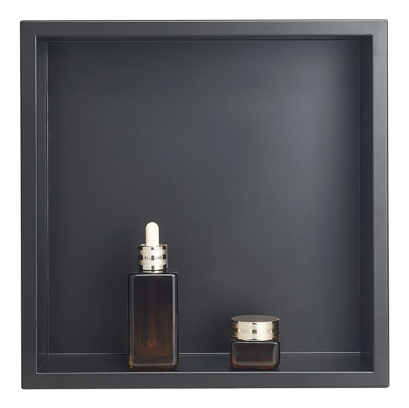 Shower Niche, 13 x 13 x 4 inch Recessed Wall Niche, Heavy-duty Stainless Steel Modern Soap & Shampoo Storage Organizer, Sealed Waterproof, Durable & Easy to Install,Black for Bathroom