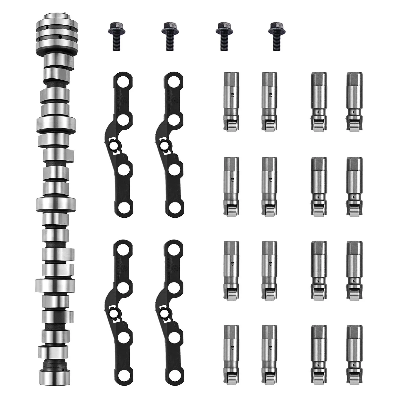 Lifter Camshaft Kit, 5-Piece Set, Gray Cast Iron Engine Cam, for 2009-2019 Dodge Ram 1500 5.7L, 2009 Dodge Durango 5.7L, Fits V8 5.7L Engines, Trucks / Large SUVs