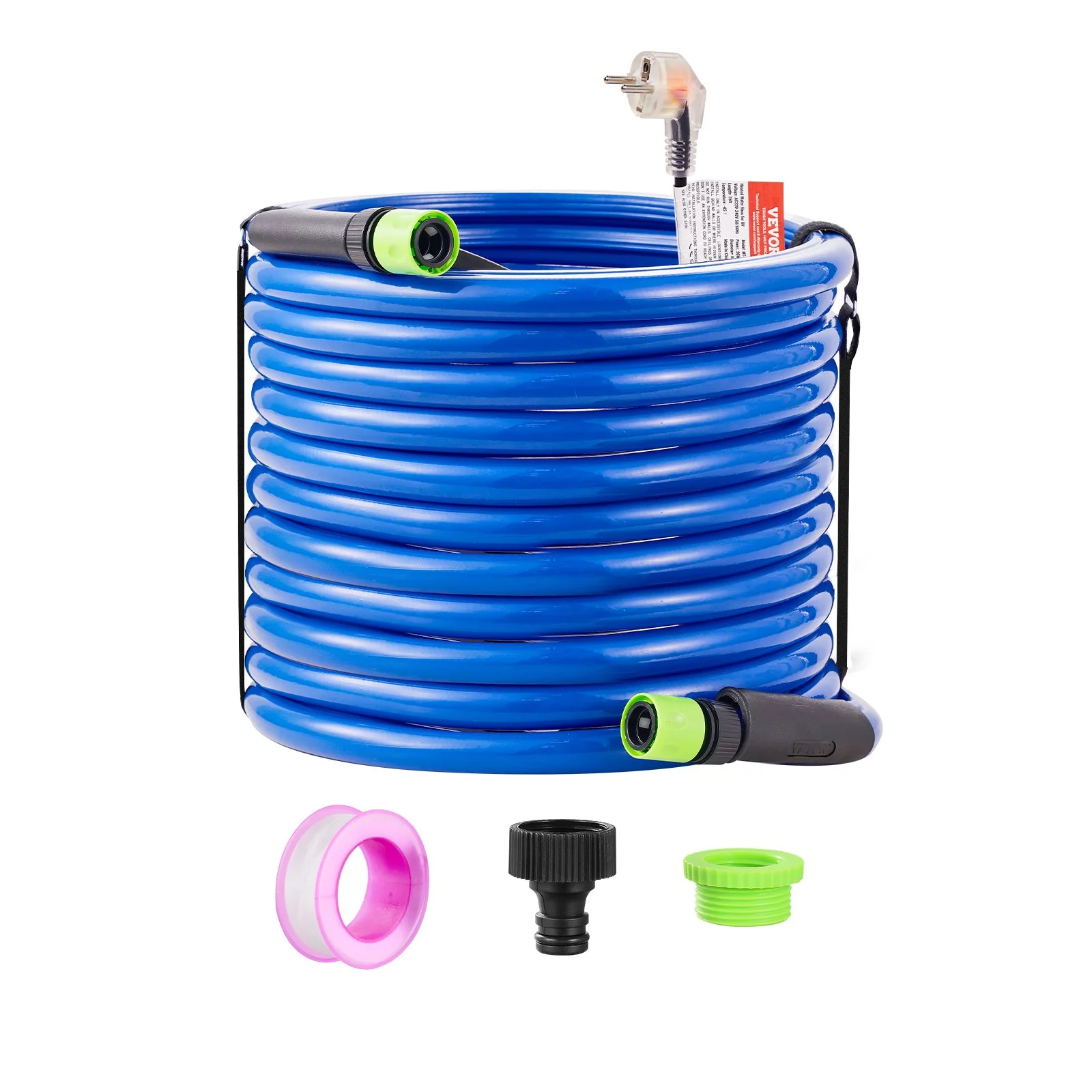 75ft Heated Water Hose for RV, Heated Drinking Water Hose Antifreeze to -45°F, Automatic Self-regulating, 5/8" I.D. with 3/4" GHT Adapter, Lead and BPA Free