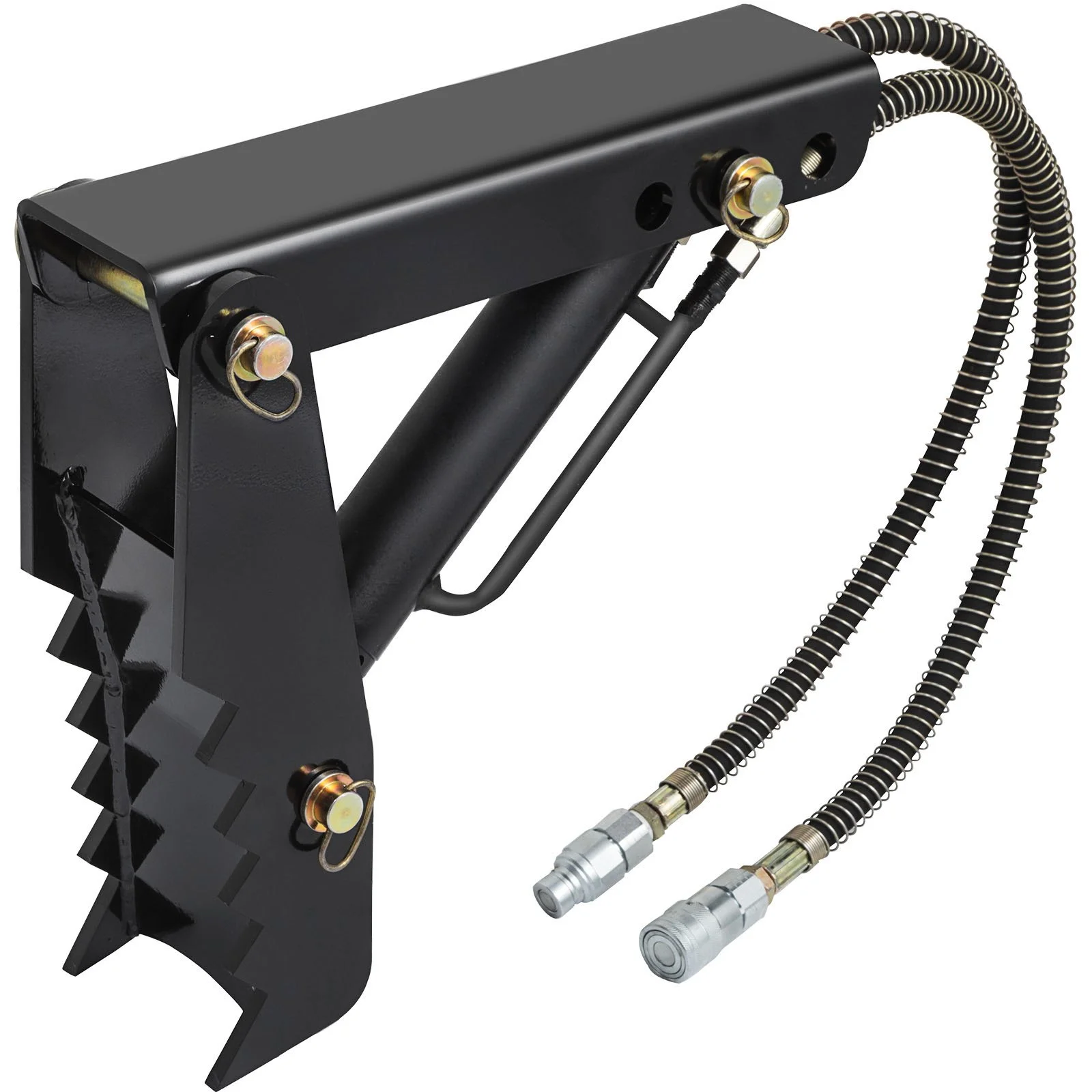 Hydraulic Backhoe Thumb, 18 inch 1/2" Thickness Heavy Duty Excavator Thumb, Black Steel Weld On Thumb Attachments with Hydraulic Cylinder, Mechanical Hydraulic Thumb for Backhoe/Excavator