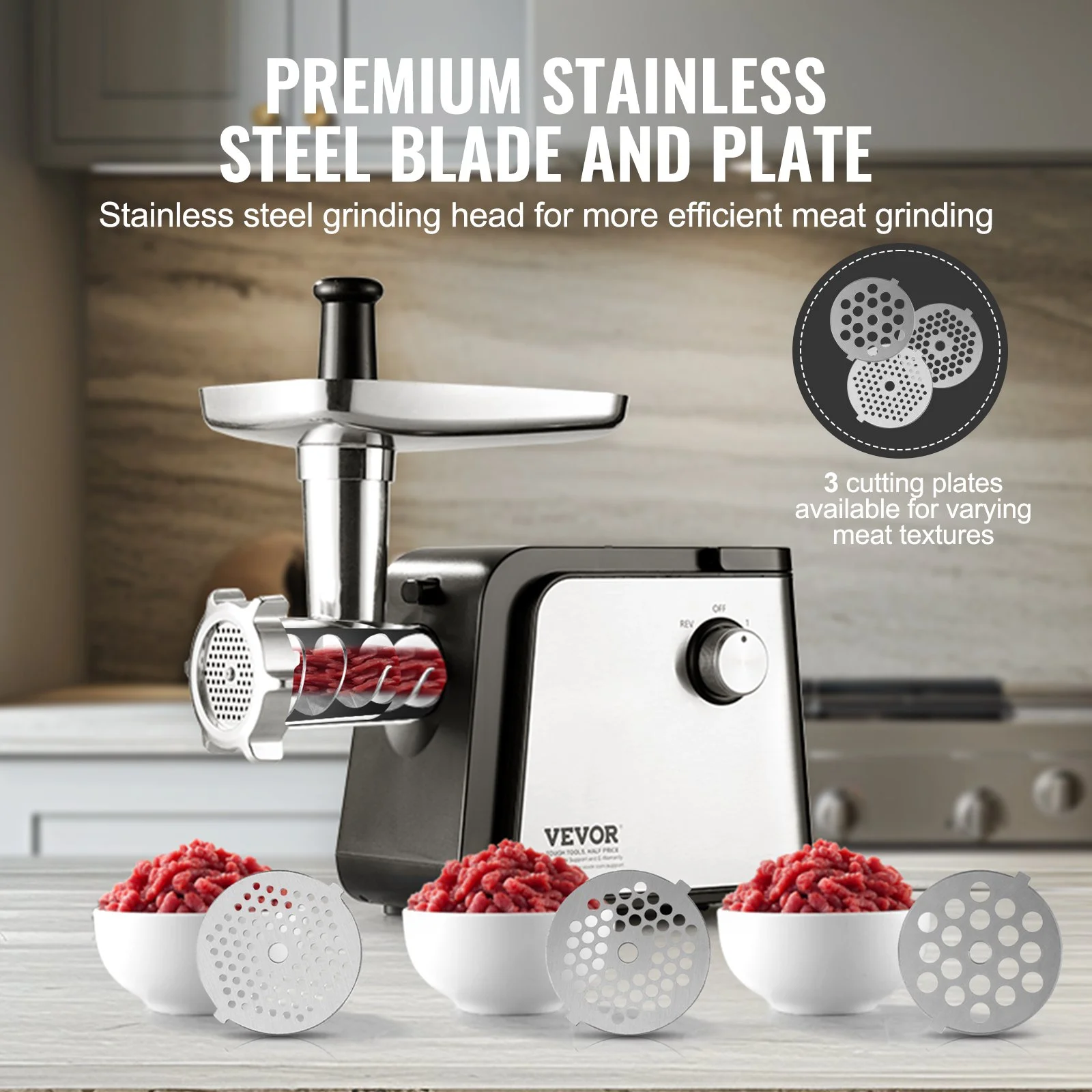 Electric Tomato Strainer, 500W Tomato Sauce Maker Machine, 4.9 LBS/Min Food Strainer and Sauce Maker, Pure Copper Motor Food Mill with Reverse Function for Tomato Strawberry Blueberry Sauce - Image 4