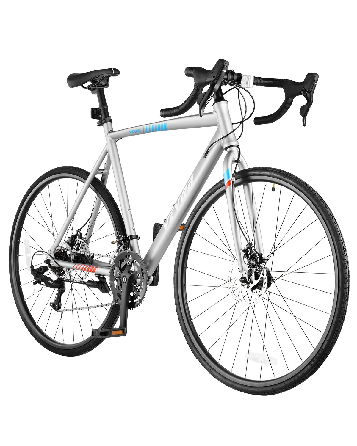 Road Bike, 700C Wheels Racing Bike, L-TWOO 14 Speeds Drivetrain City Commuter Road Bicycle, Urban Adult Sport Bike with Lightweight Aluminum Alloy Frame, Drop Bar, Disc Brake, for Men Women