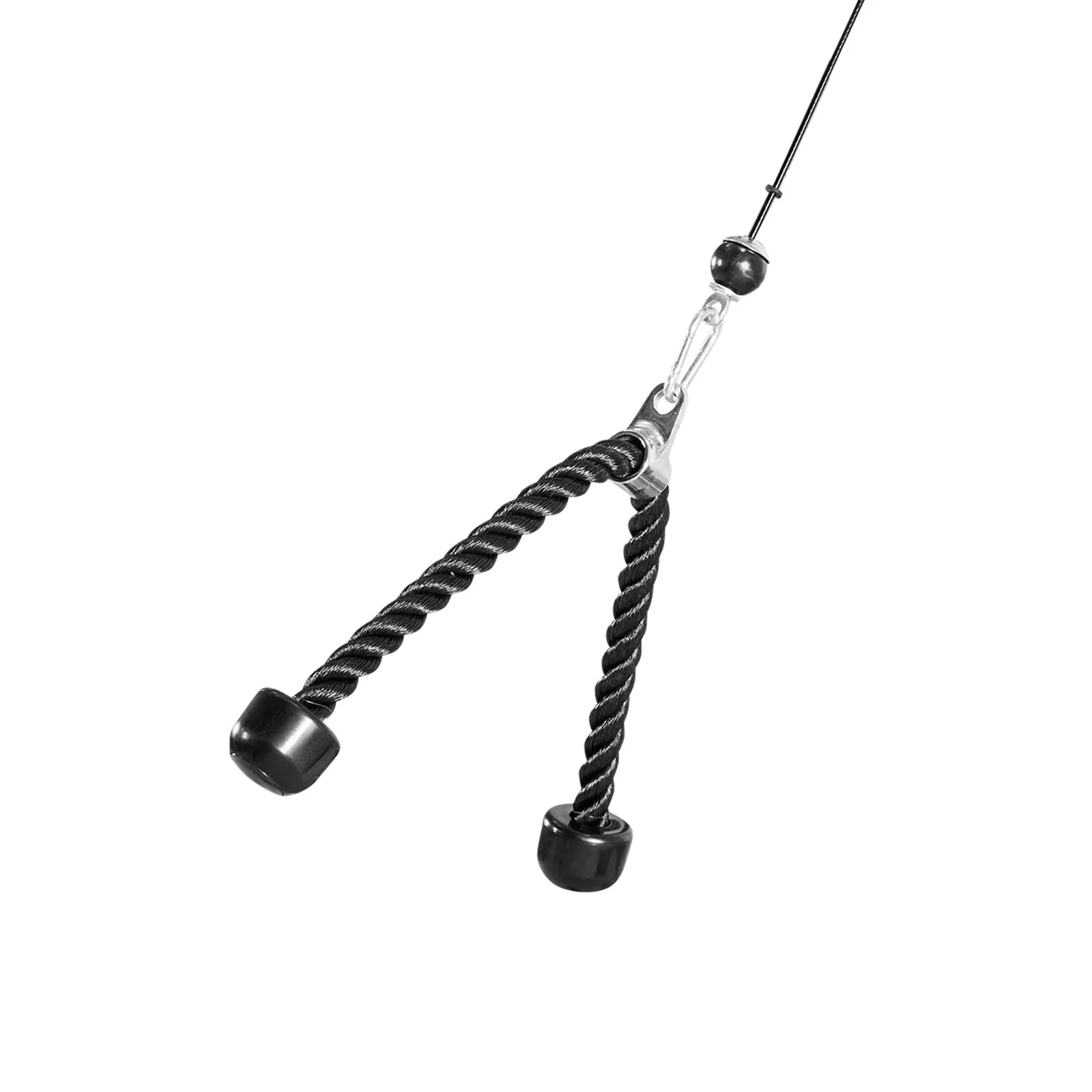 Pulley System, 1 PC LAT and Lift Pulley System, Gym Rack Pulleys Attachment with two Steel Cables, Short Bar, Dual Grip Handles, Cable Machine for Bicep, Shoulder, Back, Up to 280 lbs Capacity - Image 9