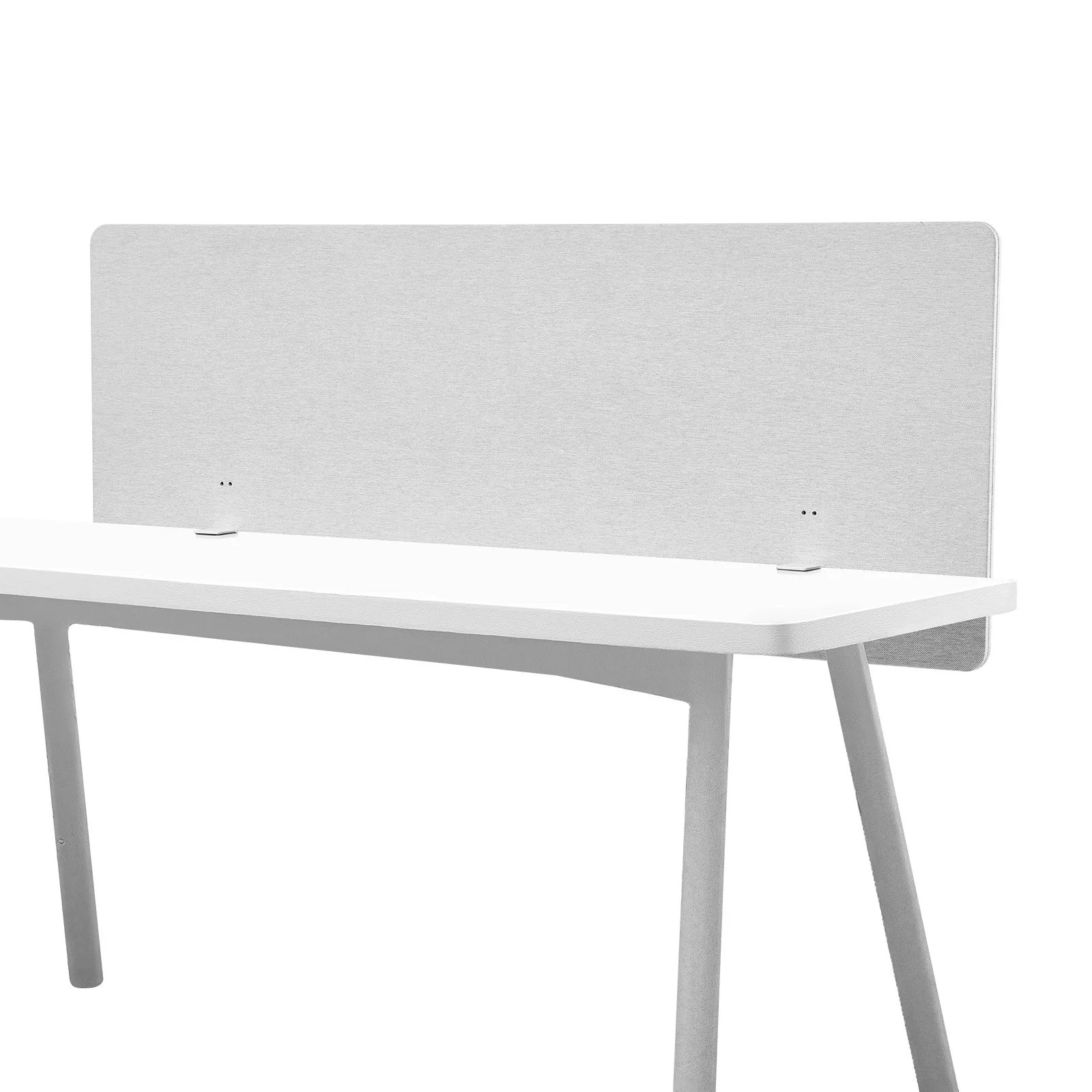 Desk Divider Privacy Panel, 60" x 24" Clamp-on Office Desk Partition, PET Cubicle Partition Panel, Workstation Privacy Divider with 2 C-Type Clamps for Office, Sturdy Room, Library