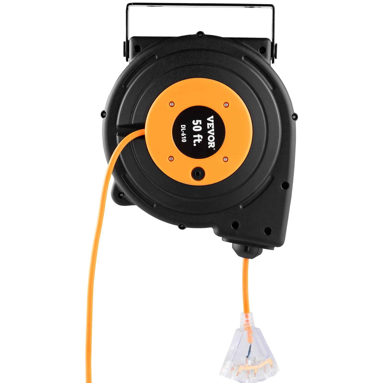 50ft Retractable Extension Cord Reel 14AWG/3CSJTOW Power Cord Reel - Image 3