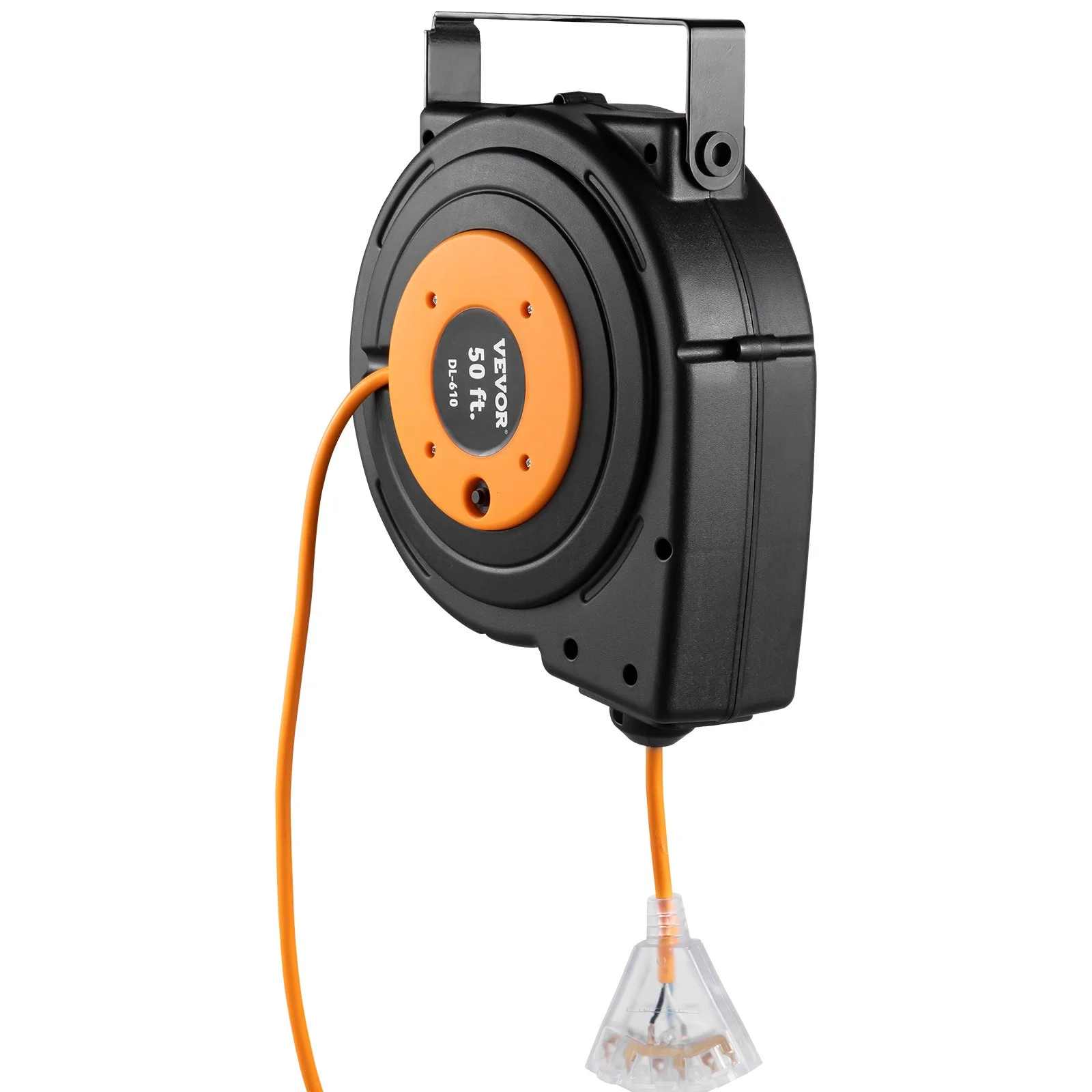 50ft Retractable Extension Cord Reel 14AWG/3CSJTOW Power Cord Reel - Image 11
