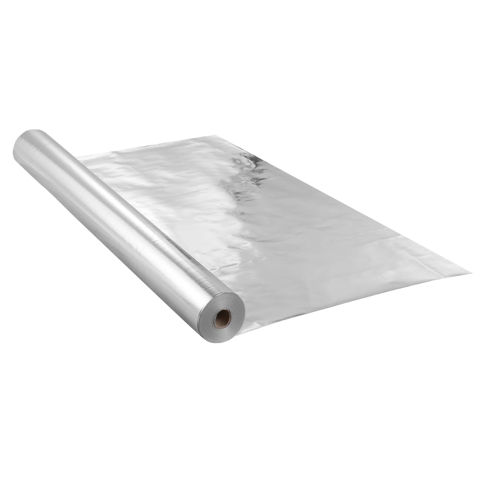 Double Reflective Insulation Roll, Woven Fabric Radiant Barrier, 6.5 Mil 48 in x 250 ft, Aluminum Foil PE Woven Cloth Heat Reflective Shield, Thermal Insulation Roll for Window RV Roof - Image 10