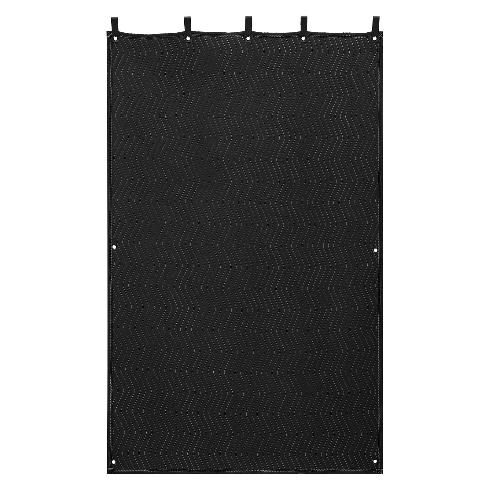 Sound Dampening Blankets, Soundproof Curtains with 80 x 48 in, Soundproof Blanket with Grommets, Studio Grommeted Blanket, for Window, Door, Light Blocker, Music Recording, Black