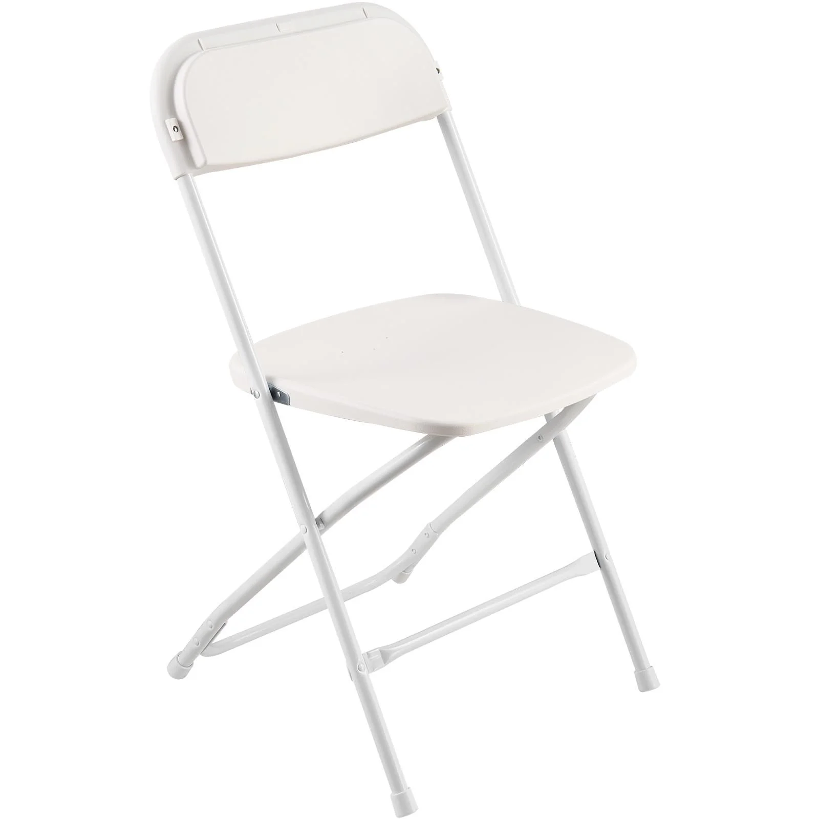 6 Pack Folding Chairs, Foldable Plastic Chairs with Heavy Duty Metal Frame, Portable Folding Card Table Chairs, Stackable Indoor Outdoor Seats for Home, Yard, Garden, Parties, Events, White - Image 3