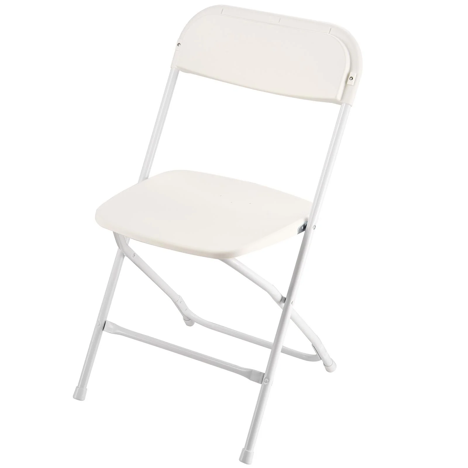 6 Pack Folding Chairs, Foldable Plastic Chairs with Heavy Duty Metal Frame, Portable Folding Card Table Chairs, Stackable Indoor Outdoor Seats for Home, Yard, Garden, Parties, Events, White - Image 4