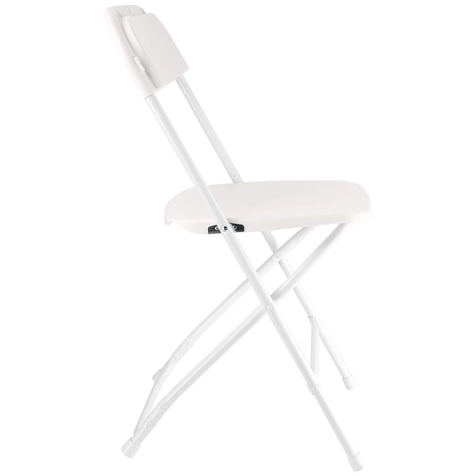 6 Pack Folding Chairs, Foldable Plastic Chairs with Heavy Duty Metal Frame, Portable Folding Card Table Chairs, Stackable Indoor Outdoor Seats for Home, Yard, Garden, Parties, Events, White - Image 6