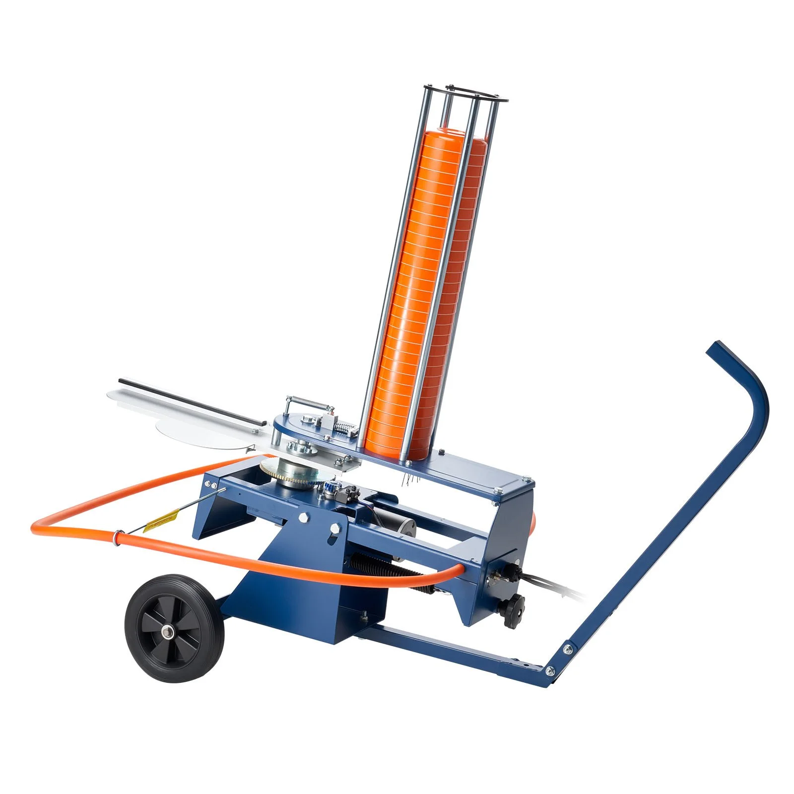 Clay Target Thrower, Max 50 Clays Pigeon Thrower, 55+ Yards Automatic Skeet and Trap Launcher on Wheels - with Adjustable Angle, Foot Pedal & Pull Handle for Clays Throwing Shooting Sports
