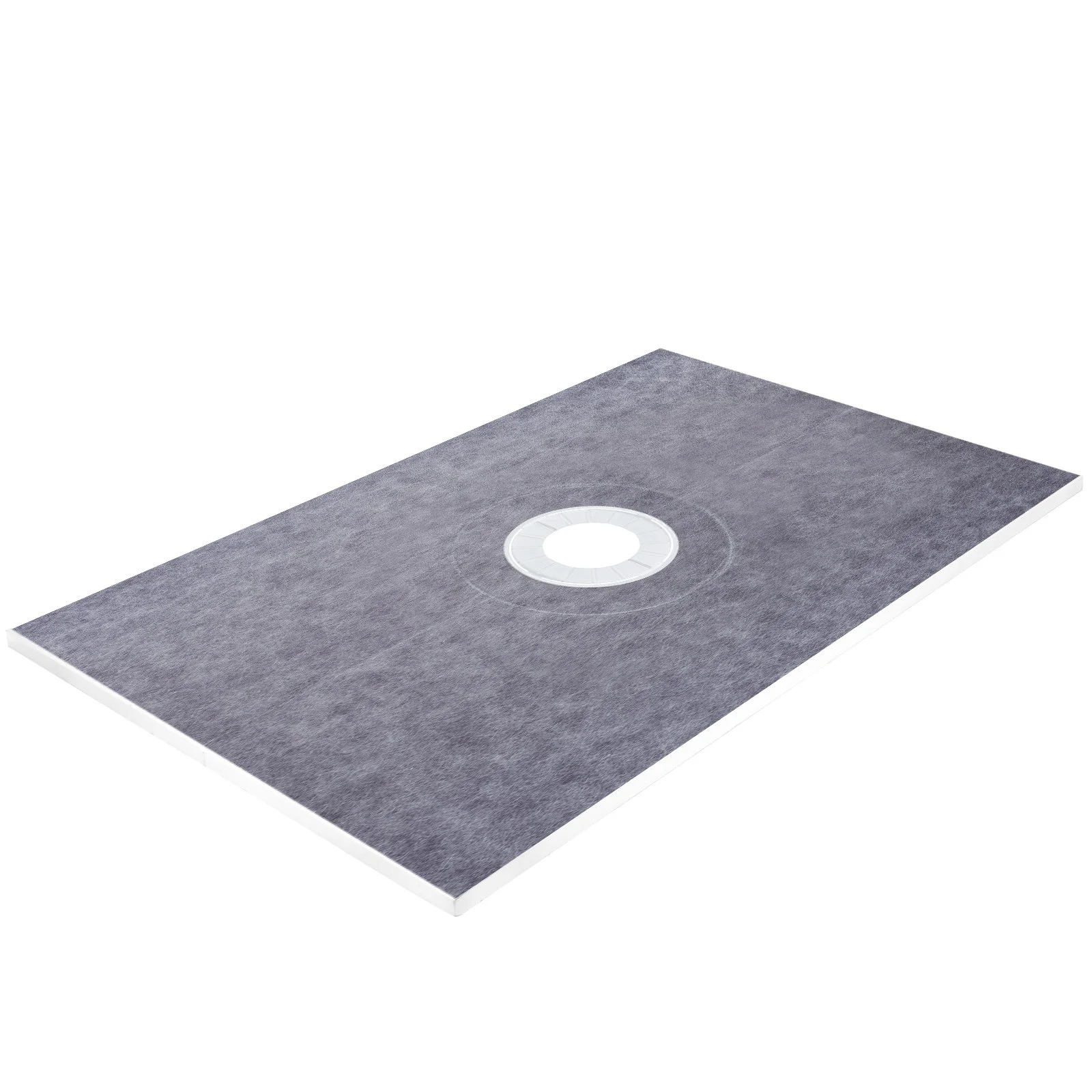 Shower Curb Kit, 38"x60" Watertight Shower Curb Overlay with 4" ABS Central Bonding Flange, 4" Stainless Steel Grate, 2 Cuttable Shower Curb and Trowel, Shower Pan Slope Sticks Fit for Bathr - Image 4