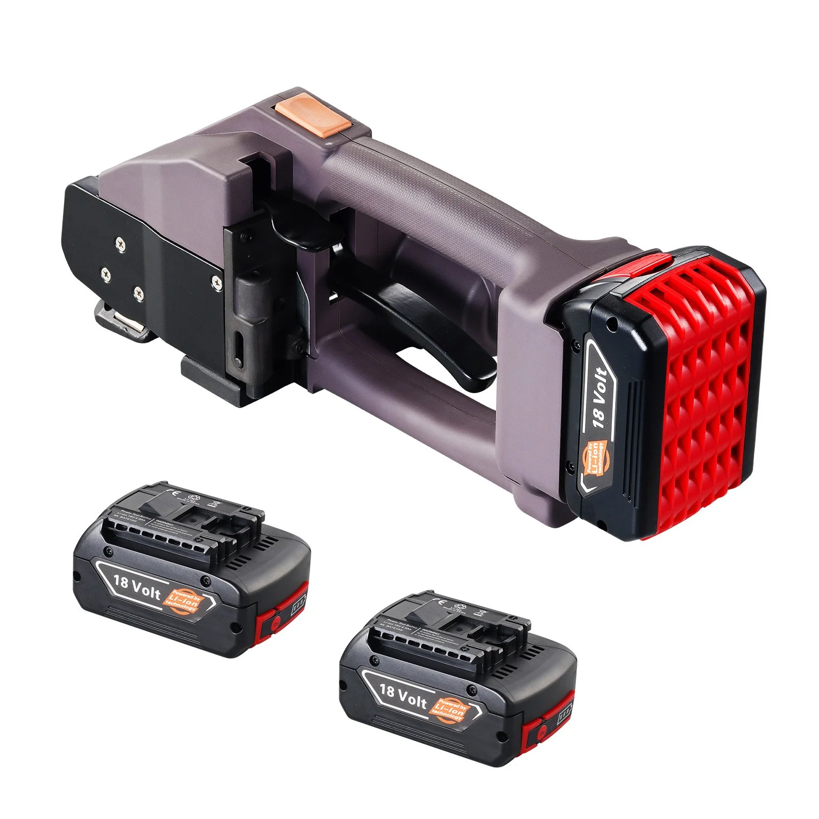 Electric Strapping Machine, for 0.39"-0.75" PP PET Straps, Portable Electric Banding Tool with Digital Display, 2 x 4000mAh Battery Powered Automatic Strapping Tool for Packaging Box Pallet