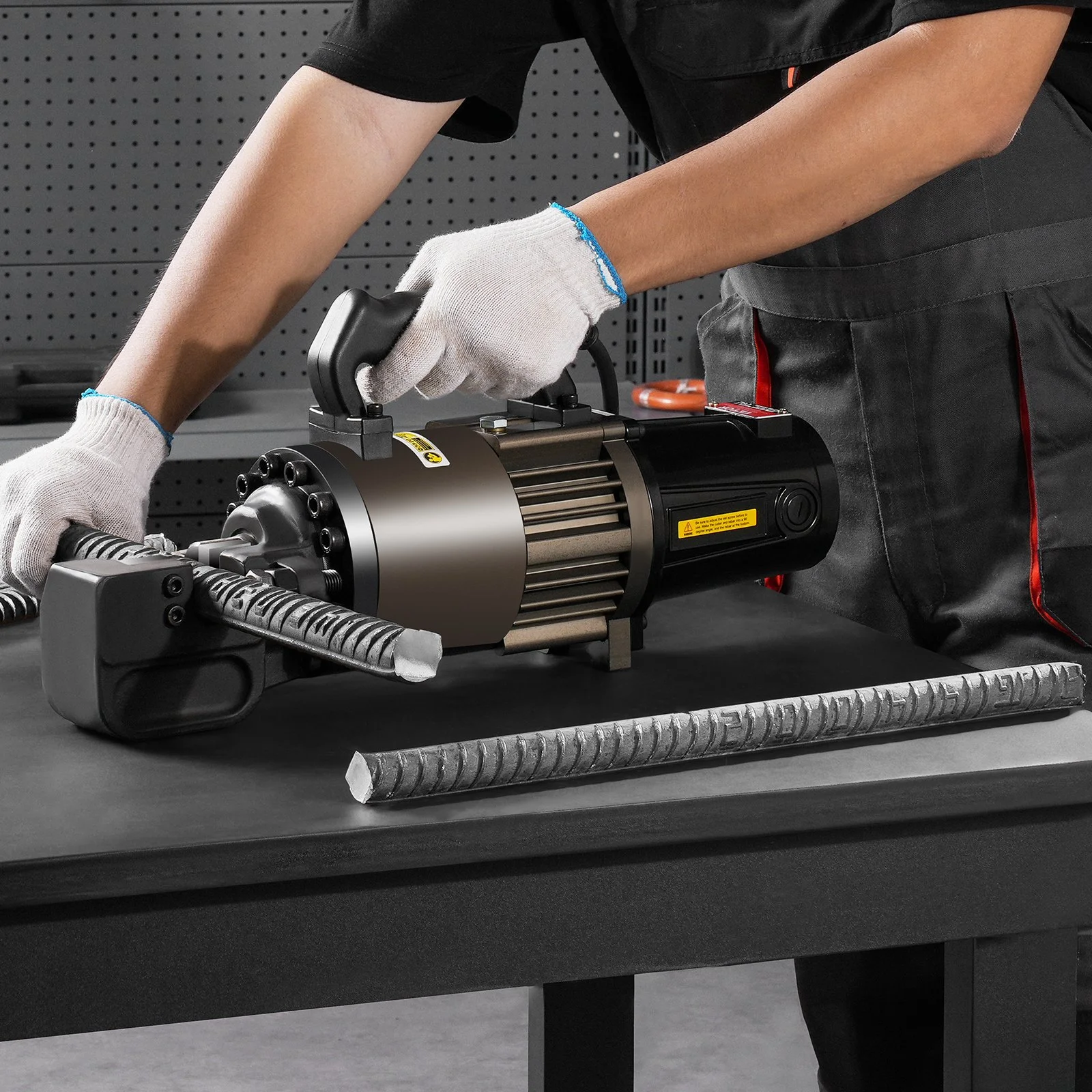 Electric Hydraulic Rebar Cutter, 2300W Portable Rebar Cutter, Cutting up to 1.26 Inch (5-32mm) Rebar within 4.5 Seconds, High Power Steel Rebar Cutter with Oil Can Rich Accessories,Black RC-32 - Image 10