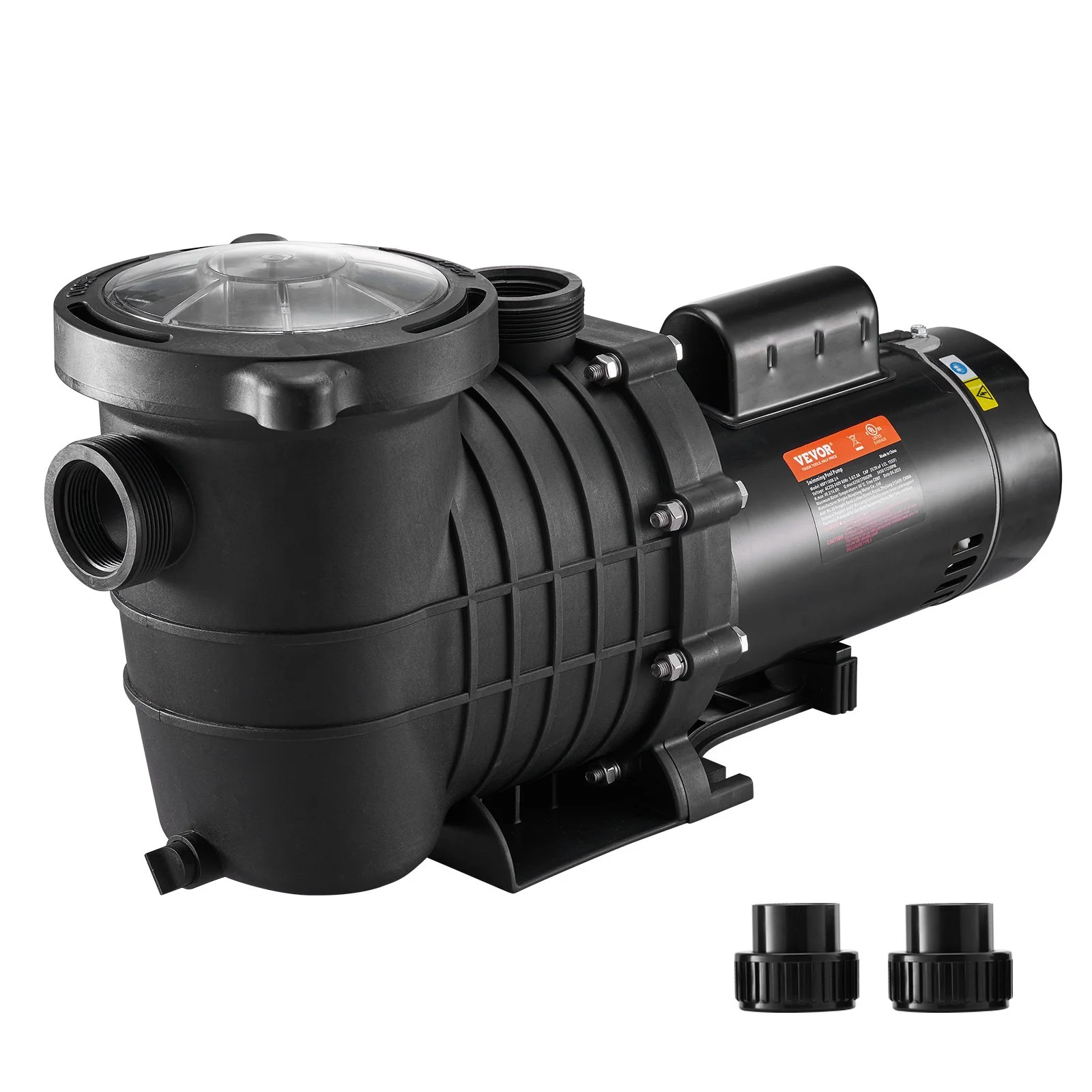 Pool Pump 1.5HP 230V, Variable Dual Speed Pumps 1100W for Above Ground Pool, Powerful Pump with Strainer Filter Basket, 5400 GPH Max. Flow, Energy Saving Swimming Pool Pump