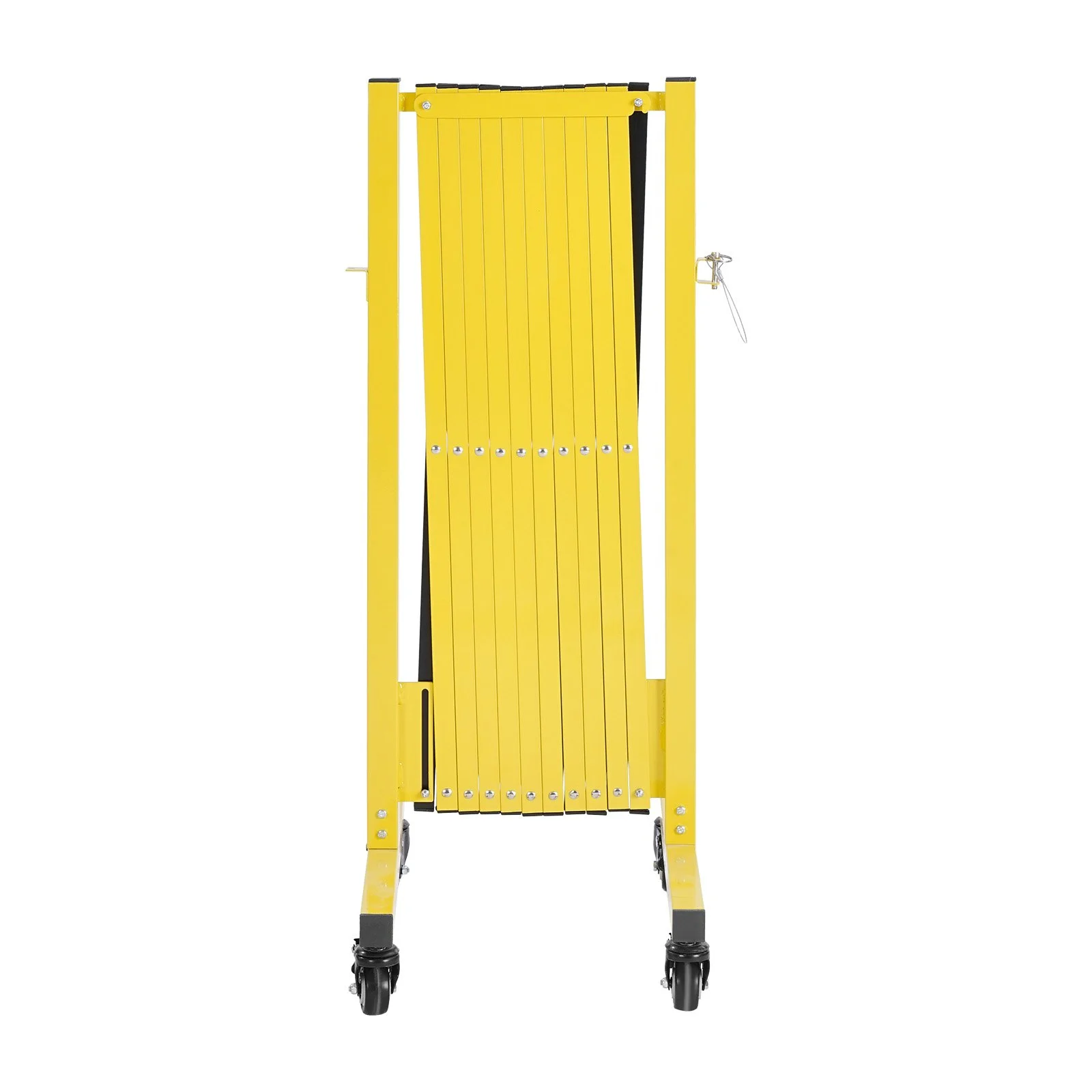 Industrial Expandable Barricade, 13FT Expandable Safety Barrier, Flaxible Mobile Barricade with Locking Casters, Portable Folding Security Gate Traffic Fence for Driveway Warehouse Elevator - Image 4